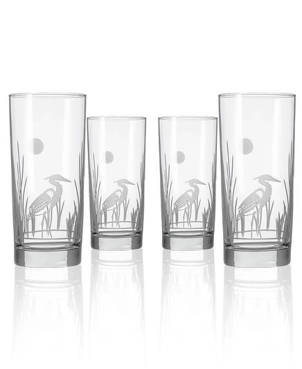 Стаканы Rolf Glass Heron Cooler 445 мл, набор 4 шт