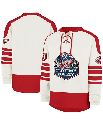 Мужская худи '47 Brand Detroit Red Wings Pond Hockey, бежевая