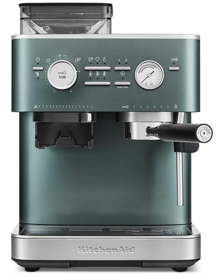 Кофемашина полуавтомат kitchenaid kes6551 с жерновой кофемолкой, синяя