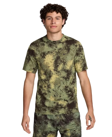  Мужская футболка для фитнеса Hyverse свободного кроя Dri-FIT с коротким рукавом oil green/black/(black)