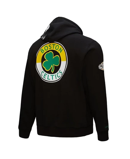 Мужское худи Mitchell & Ness Boston Celtics Hardwood Classics Blackout, черное