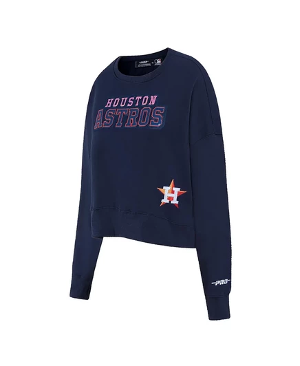 Женская толстовка-пуловер с круглым вырезом Pro Standard от Navy Houston Astros Game Day Classics navy