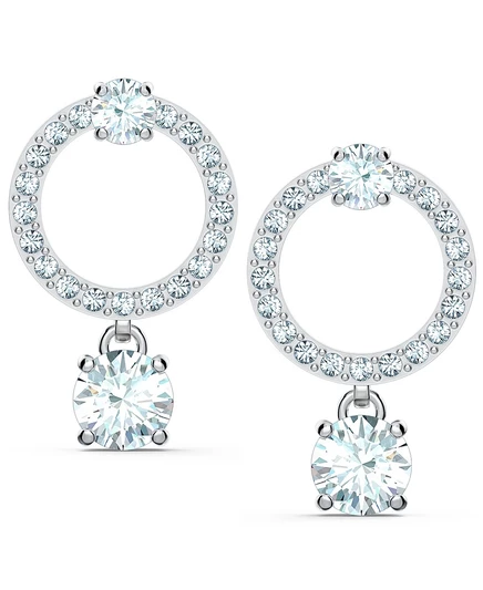 Серьги swarovski attract подвесные с кристаллами, кремовые