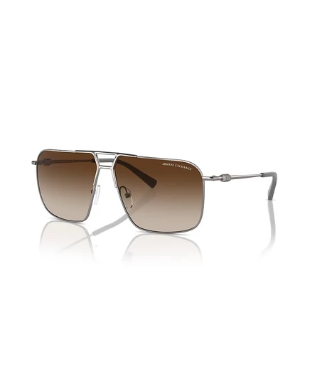 Мужские солнечные очки Armani Exchange AX2050S, серебристые