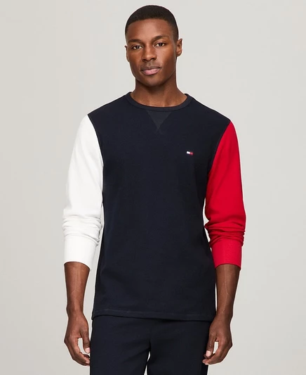Мужская термальная пижамная футболка Tommy Hilfiger, мультицветная
