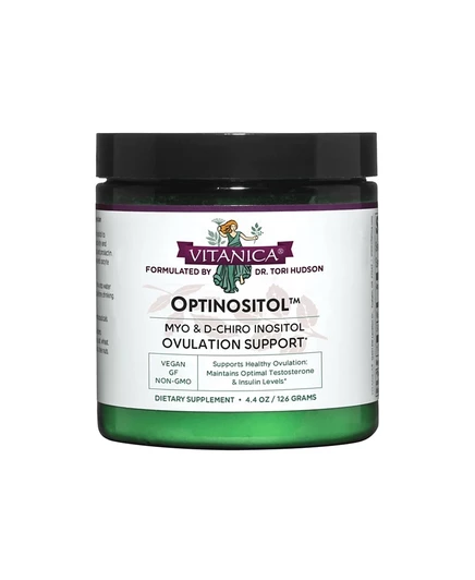 БАД Vitanica Optinositol 125 г для поддержки овуляции, зеленый