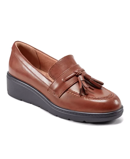 Повседневные мокасины на танкетке Easy Spirit Womens Tracen без застежки dark blue