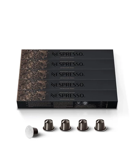 Капсулы Nespresso OriginalLine, Рома, Кофе эспрессо средней обжарки, 50 порций в капсулах для эспрессо