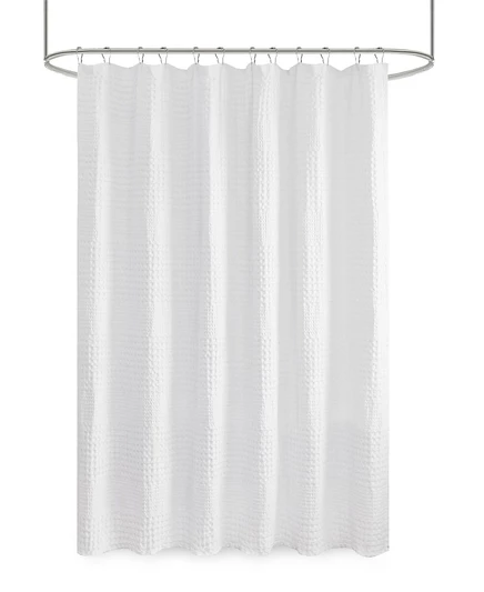 Душевая шторка Madison Park Arlo Waffle 183×183 см, белая