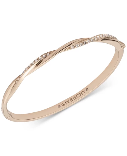Женский браслет-бэнгл Givenchy Pavé Twist, золотистый