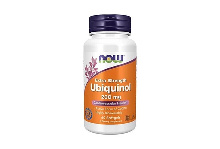 NOW Foods Ubiquinol Extra Strength ,200 мг, 60 мягких капсул без цвета