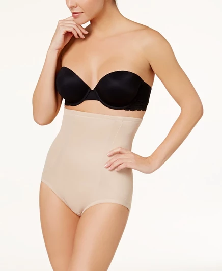 Короткий женский костюм Miraclesuit Women's Shape Away® Extra Firm с завышенной талией 2915 коричнево-бежевый