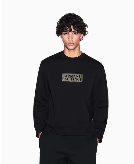 Мужской свитшот AX Armani Exchange с золотым логотипом