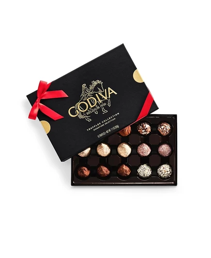 Подарочный набор трюфелей Godiva, 15 шт., в красной ленте