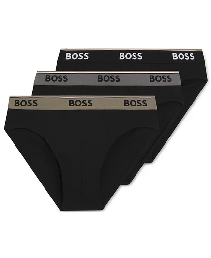 Мужские трусы-брифы Hugo Boss Power, 3 шт., черные
