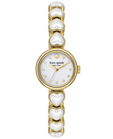 Женские часы Kate Spade Monroe 24 мм сталь/жемчуг, белые
