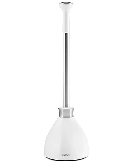 Вантуз для унитаза Simplehuman с магнитной подставкой, белый