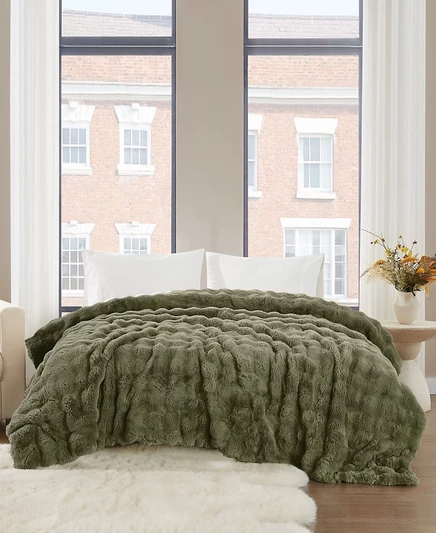 Покрывало Brooklyn Loom Bubble Bed, полноразмерное/королевское