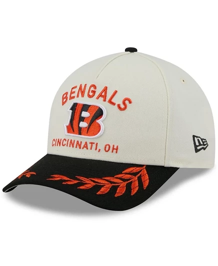 Мужская бейсболка New Era 9FORTY Cincinnati Bengals, кремово-черная