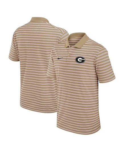 Мужское поло Nike Georgia Bulldogs Dri‑FIT, бежевое