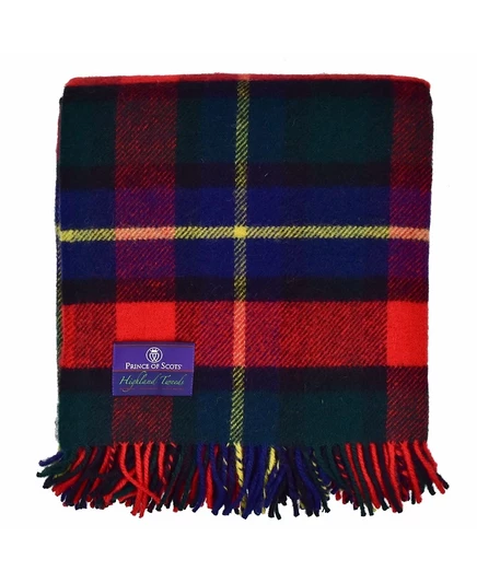 Пушистый плед Prince of Scots, 183×150 см, рубиновый