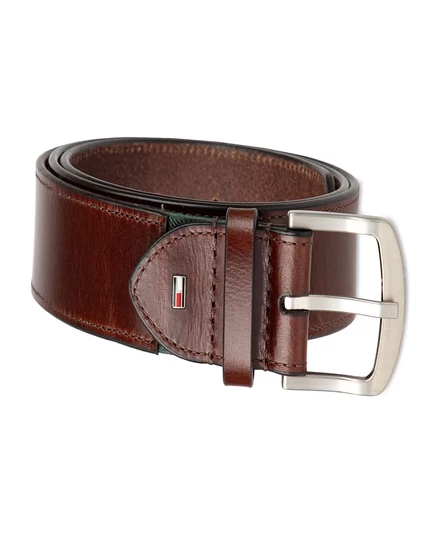 Мужской эластичный удобный повседневный ремень Tommy Hilfiger brown