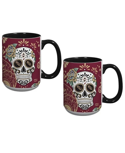 Кружка Indigo Falls Florida State Seminoles Dia De Los Muertos, набор из 2 предметов
