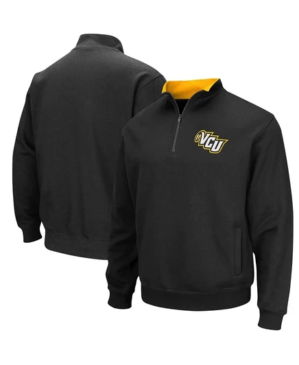 Мужская куртка Colosseum Quarter-Zip VCU Rams, черная