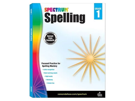 Рабочая тетрадь Spectrum Spelling Grade 1, 184 стр.