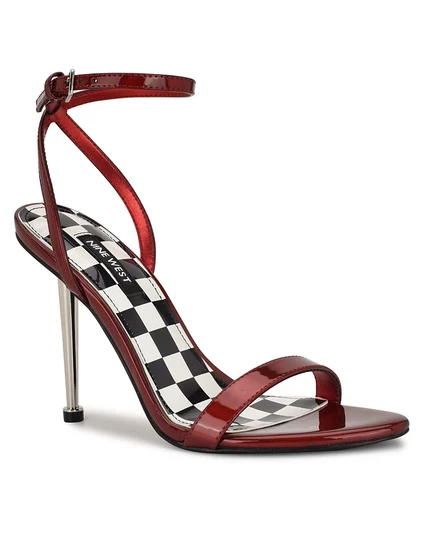 Женские босоножки Nine West Reina, темно-красный металлик