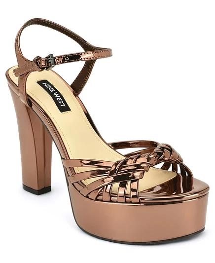 Женские босоножки Nine West Nayya, бронзовые металлизированные