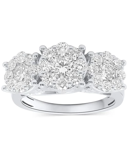Кольцо Forever Grown Diamonds, 2 карата, серебристое
