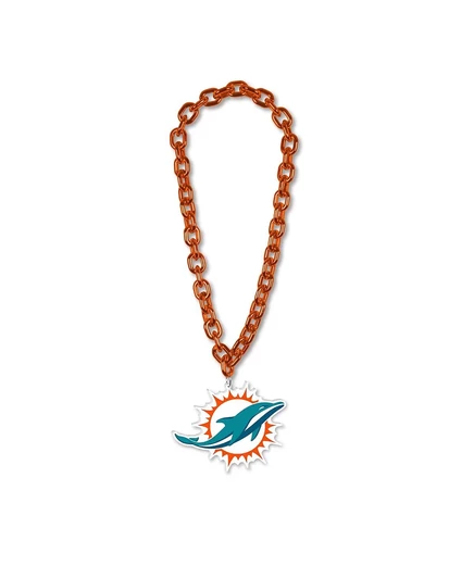 Пластиковое ожерелье с логотипом Wincraft Miami Dolphins на большой цепочке