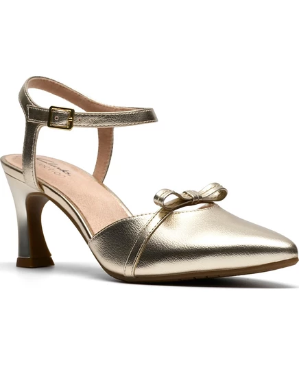 Женские лодочки Clarks Tammitha Bar, каблук 7 см, золотистые