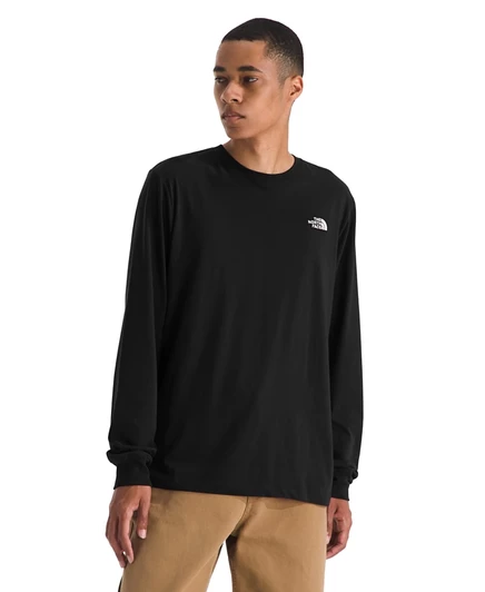Мужская футболка The North Face Evolution Simple Dome с длинным рукавом черного цвета