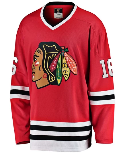 Мужская джерси Fanatics Chicago Blackhawks Olczyk, красная
