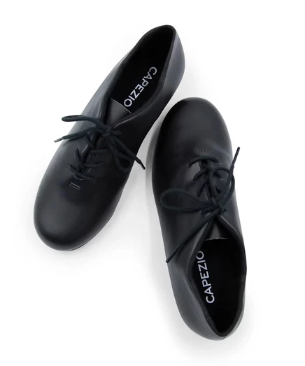Тапы Capezio Downtown из искусственной кожи, черные
