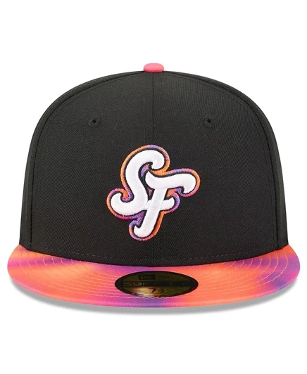 Мужская приталенная шляпа New Era, черно-оранжевая, San Francisco Giants 2025 City Connect 59 размера 
