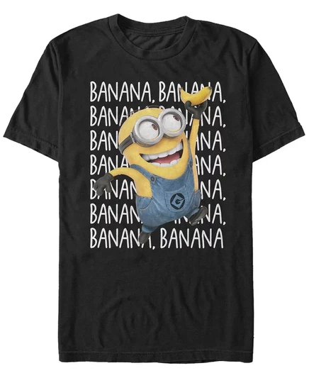 Мужская футболка с коротким рукавом Minions Gone Bananas black