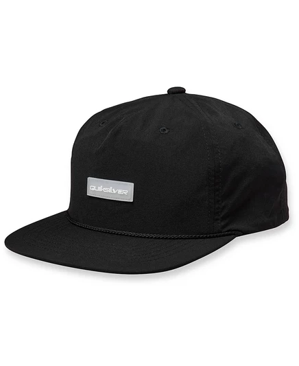 Мужская шляпа Quiksilver с плоскими полями из 5 панелей, черная