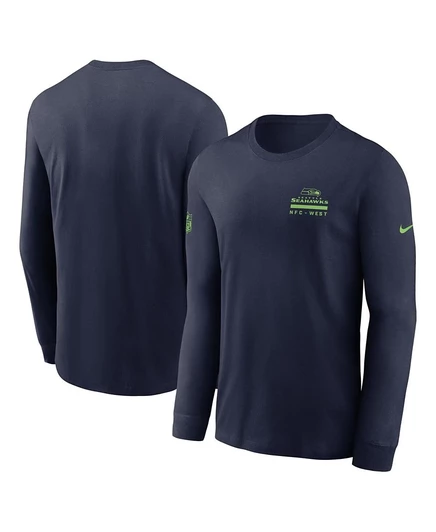 Мужская футболка Nike Sideline Seattle Seahawks, синяя