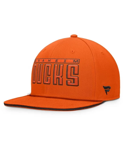 Мужская кепка Fanatics Anaheim Ducks snapback, оранжевая