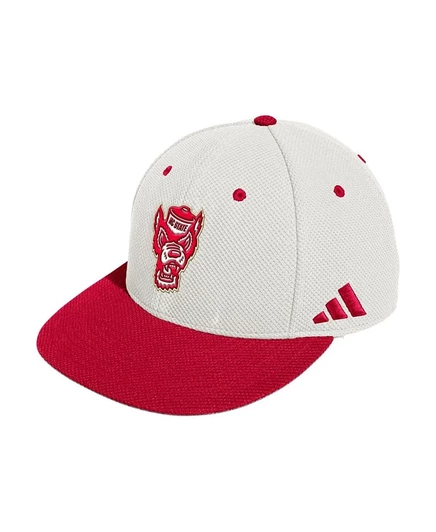 Мужская бейсболка Adidas NC State Wolfpack, кремовая