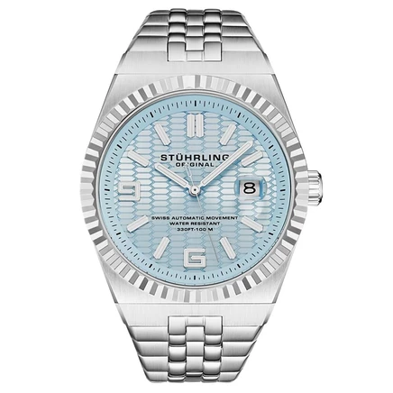 Мужские часы Stuhrling Sentinel, автоматические, синие