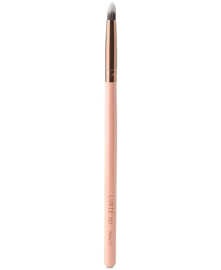 Кисть для макияжа Luxie 217 Rose Gold, розовая