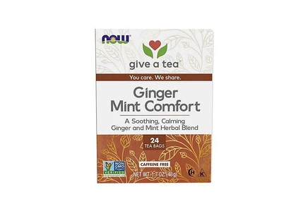 Травяной чай NOW Foods Ginger Mint Comfort, 24 пакета