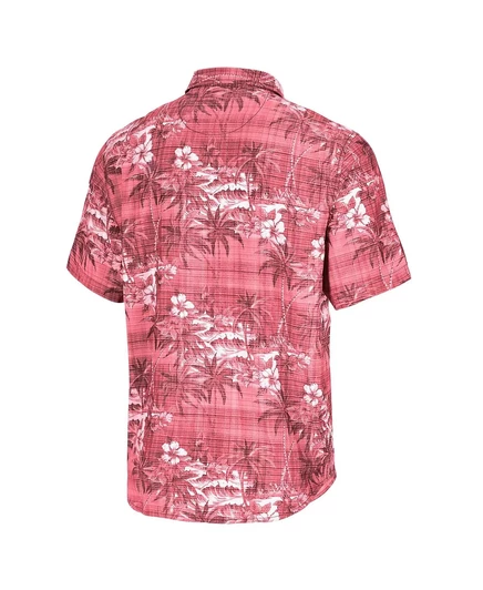 Мужская красная рубашка на пуговицах Tommy Bahama Kansas City Chiefs Coconut Point Isla Palmetta Camp от Tommy Bahama red