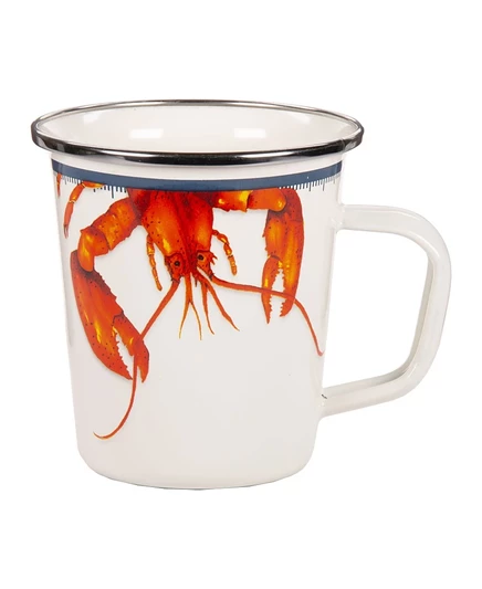 Набор 4 кружек Golden Rabbit Lobster эмаль, разноцветные