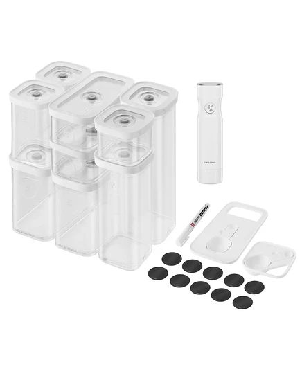 Набор для хранения мелких и средних продуктов Zwilling CUBE из 12 предметов с вакуумным насосом