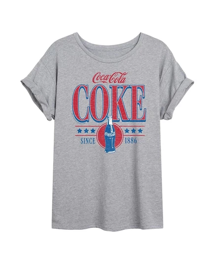 Подростковая футболка Hybrid Apparel Coca-Cola оверсайз, серая